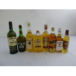 A quantity of whisky to include Johnnie Walker Black Label, Jamesons signature reserve, Grants,