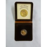 1981 proof sovereign in fitted wallet to include COA