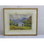 Margaret Ross Hislop framed and glazed watercolour of Gowbarrow Park Ullswater, signed bottom right,