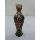 Moorcroft baluster vase decorated with stylised flowers, marks to the base, 30cm (h)