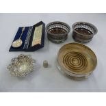 A quantity of silver and silver plate