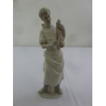 Lladro unglazed figurine of Doctor and baby, 36cm (h)