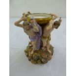 Meissen 19th century figural group with Greek mythological figures on raised naturalistic base,