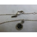 Gucci 18ct white gold and diamond pendant necklace, to include original packaging, approx total