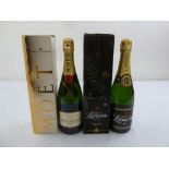 Moet and Chandon Moet Imperial 75cl and Lanson Black Label 75cl