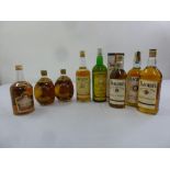 A quantity of whisky to include Dimple, Haig, Bells, Cutty Sark, Teachers (8)