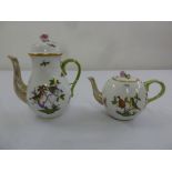 Herend Rothschild pattern coffee pot and teapot
