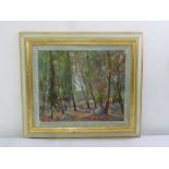 Harold Rotenberg framed oil on canvas titled Forest of Meron, signed bottom right, 38.5 x 46cm