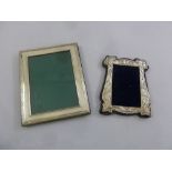 Two silver mounted photograph frames