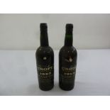 Crofts 1963 vintage port two 75cl bottles