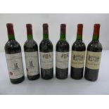 Six bottles of French claret to include Chateau Tour St Bonnet Medoc 1998 two 75cl, Chateau Bonalgue
