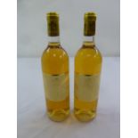 Suduiraut Sauternes premier cru 1997 two 75cl bottles