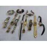 A quantity of ladies fashion watches to include Rado, Gucci and Montine (11)