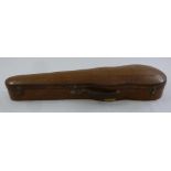 Edward Withers wooden violin case with original label to side