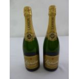 Lanson Gold label Brut vintage 1999 two 75cl bottles