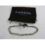 Lanvin net pearl necklace, to include cloth protective bag