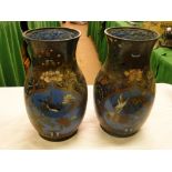 Pair of cloisonne vases,