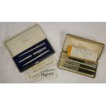 A boxed Parker pen & pencil set,