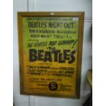 A Beatles poster,