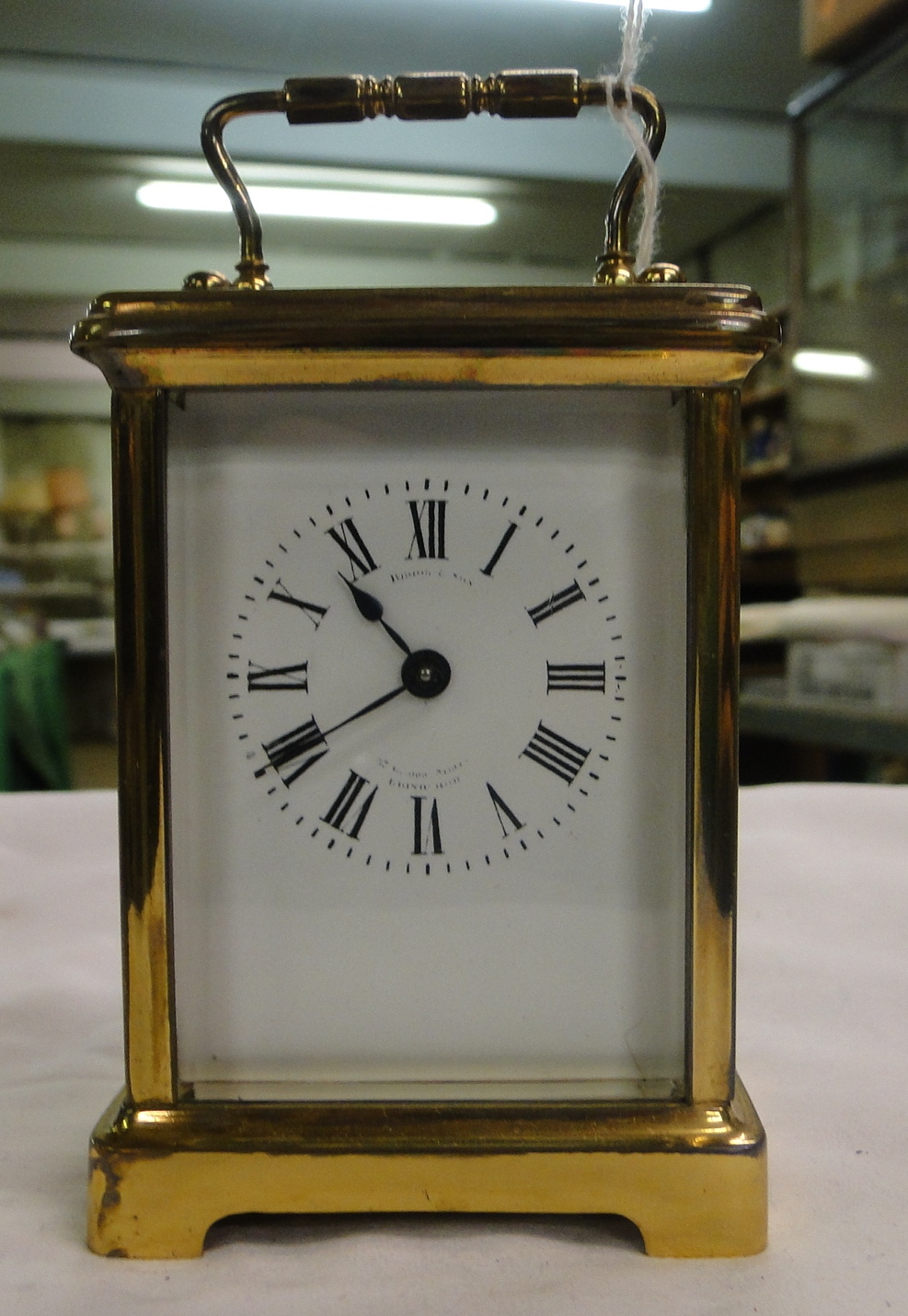 A Brass cased carriage clock,