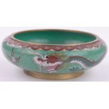 A Chinese Cloisonne enamel bowl, with dragon design, diameter 6.25".