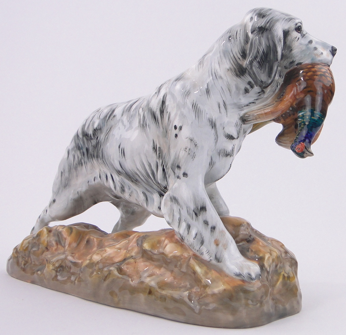 A Royal Doulton Gundog with pheasant, HN 2529, length 11" base a/f. - Image 2 of 3