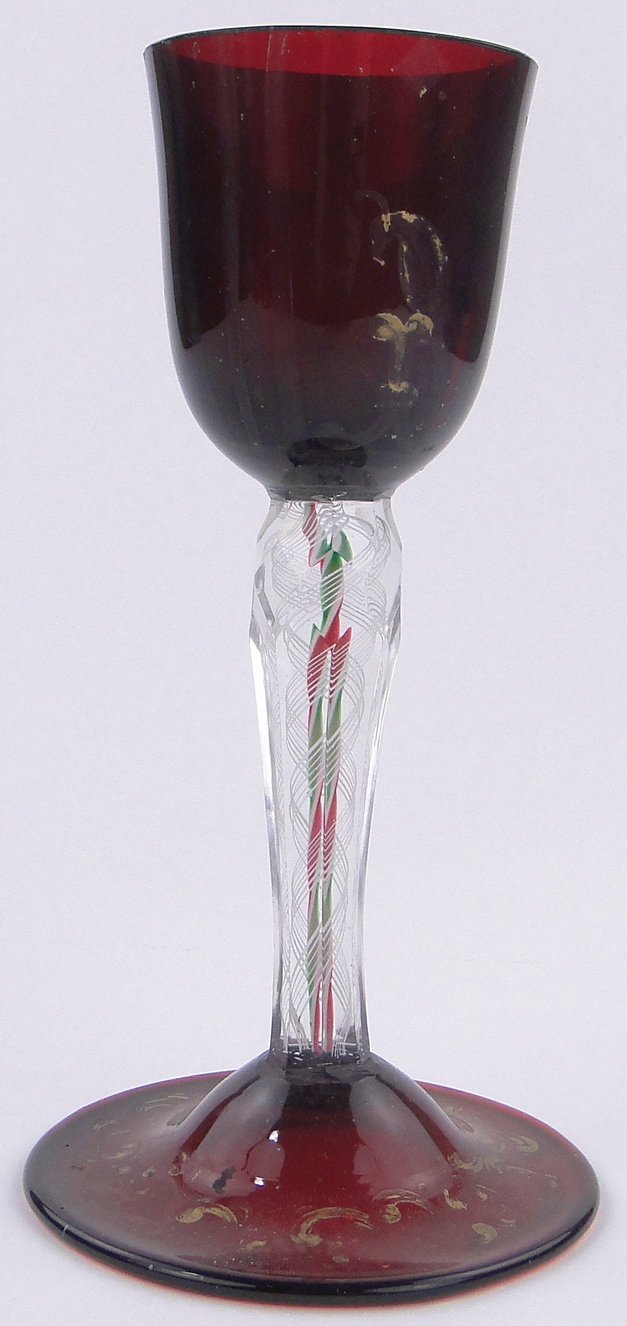 A 19th century Russian glass goblet and cover, - Image 3 of 3