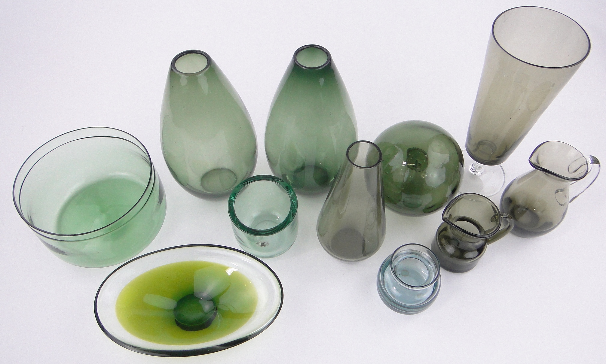 A Collection of coloured Studio Glass, including Scandinavian and Whitefriars, (11). - Image 2 of 3