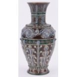 A Victorian Doulton Lambeth baluster vase,