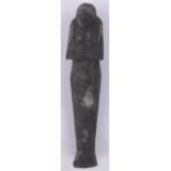 An Ancient Egyptian carved and painted wood Shabti figure,