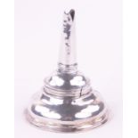 A George III silver wine funnel