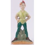 A Beswick Peter Pan figure, gold backstamp, height 5".