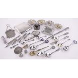 A Collection of silver items, including vesta case, pocket pencils,