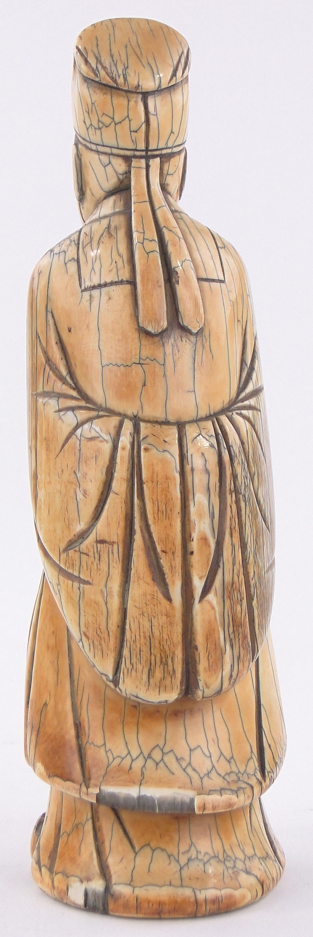 A Chinese carved ivory Sage figure, 18th/19th century, height 20cm. - Image 2 of 3