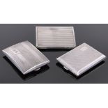 3 Silver matchbook holders.