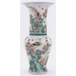 A Chinese Famille Verte porcelain vase,