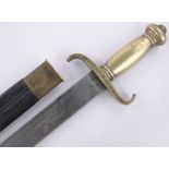 A 19th century German infantry sword, blade stamped Carl Reinh Kirschbaum Solingen,