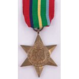 A Second World War Pacific Star medal.