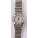 A lady's Omega Constellation quartz wristwatch,