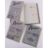 A handwritten account of the early flying days at Hendon airfield with hand painted illustrations