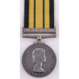 An Africa General Service medal with Kenya bar, to 23043892 Pte. P Lowman, Glosters.