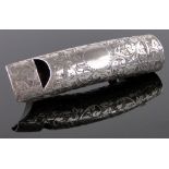 An unusual Victorian silver combination vesta case/whistle,
