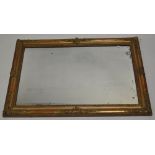 A large 19th century giltwood and gesso wall mirror,