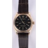 A gent's Rolex Oyster perpetual 18ct rose gold cased wristwatch,