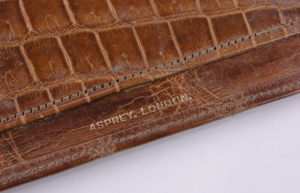An Asprey crocodile skin wallet, length 17cm. - Image 3 of 3
