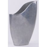 A Scandinavian aluminium retro vase by Anna Efverlund, height 27cm.