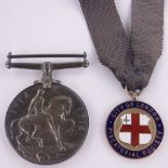 A British War medal, awarded to 720082, Dvr.