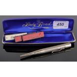 A 9ct gold Bakers Major pointer propelling pencil, length 12cm.