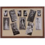 5 Frames of theatrical photographs circa 1900-1920, largest frames 60cm x 87cm, (5).