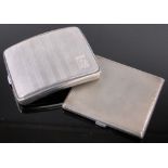 2 Silver cigarette cases, 8.3 oz total.